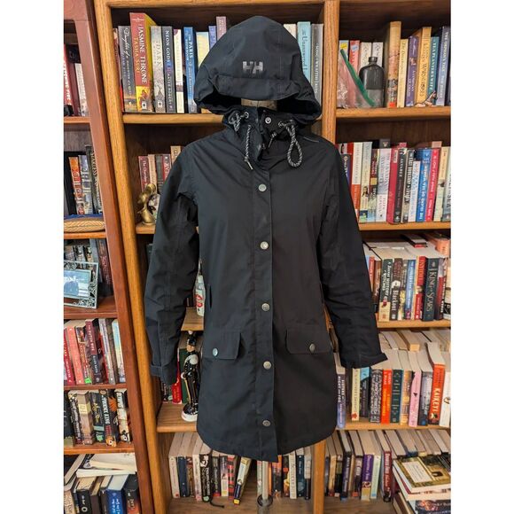 Helly Hansen Jackets & Blazers - Helly Hansen Jacket Woman Small Black Parka HellyTech Regular Primaloft Full Zip